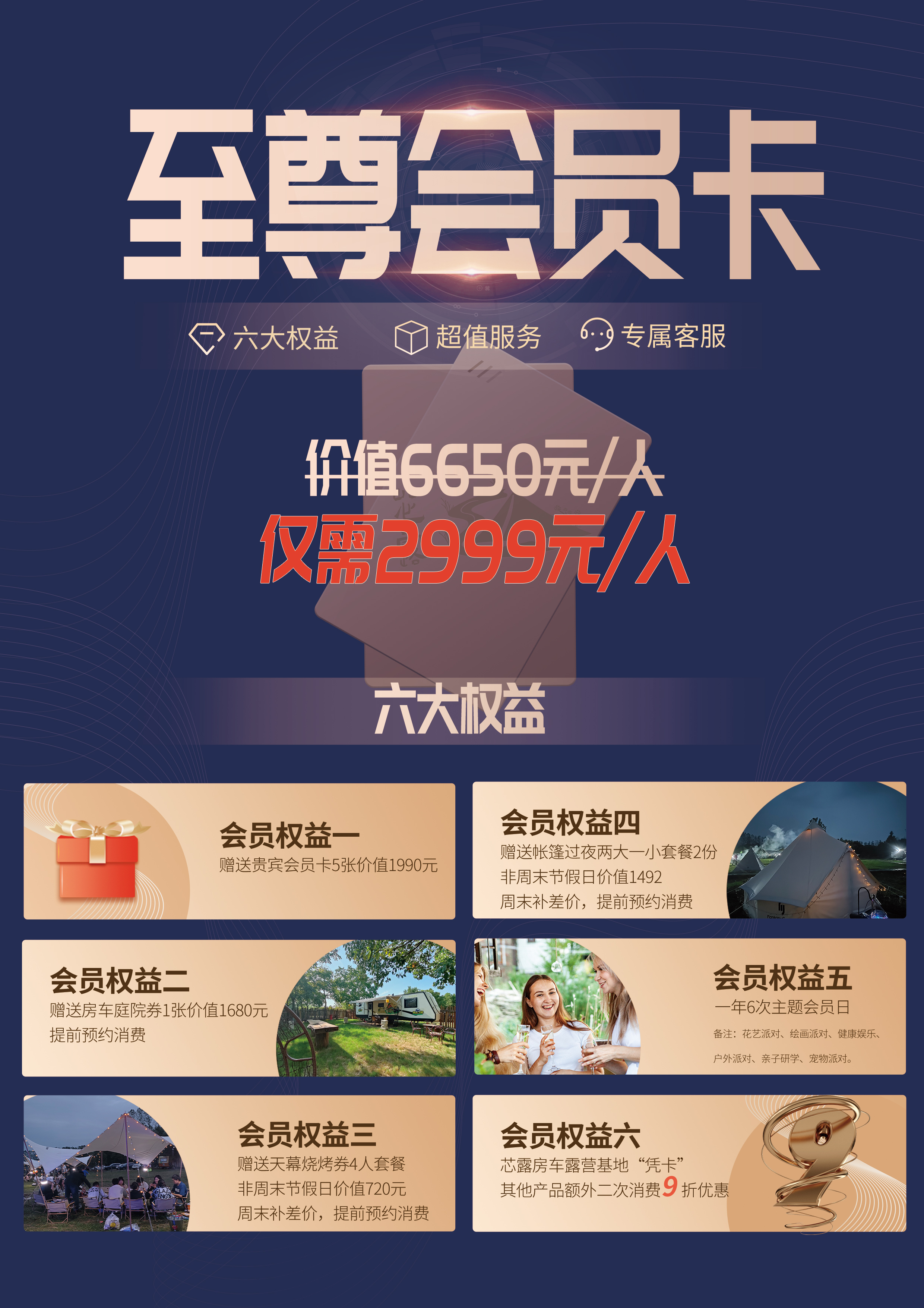 【至尊会员卡】六大权益 超值服务 专属客服